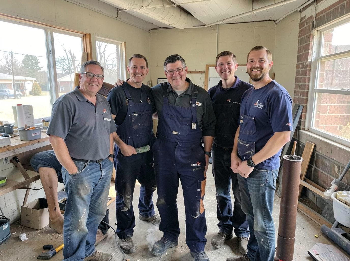The Roofing Contractor Janesville team at work in Janesville